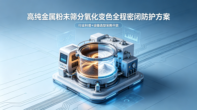 高纯金属粉末筛分氧化变色全程密闭防护方案