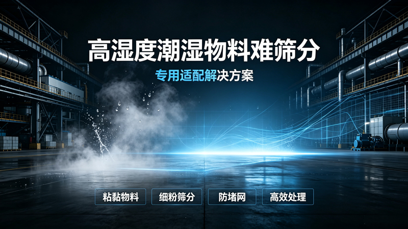 高湿度潮湿物料难筛分专用适配解决方案