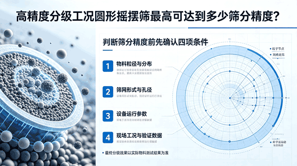 高精度分级工况圆形摇摆筛可达到多少筛分精度？